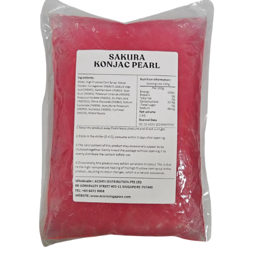 Sakura Konjac Pearl 樱花蒟蒻晶球 1kg – ACORN DISTRIBUTION PTE LTD